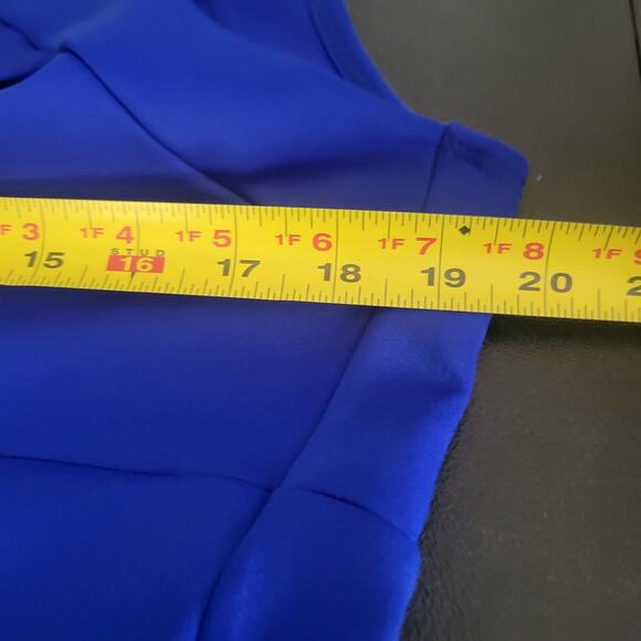 Alexa B Nites Dress Size 14 Midi Party Evening Prom Formal Royal Blue Cocktail - Picture 7 of 9